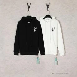 HypeYourBeast Off White Hoodie Skull Black
