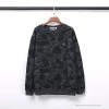 Hypeyourbeast Clothes BAPE Classic Ape Head Embroidered Camouflage Long Sleeve Shirt 'GREY'