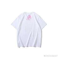 Hypeyourbeast BAPE Japan Limited Edition Pink Cherry Tree Tee Shirt 'WHITE'