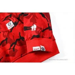 HypeYourBeast Bape Camo Hoodie Red Camouflage