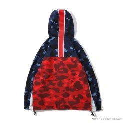 Hypeyourbeast Clothes BAPE X PSG Paris Saint-Germain Camouflage Blue-Red Hoodie