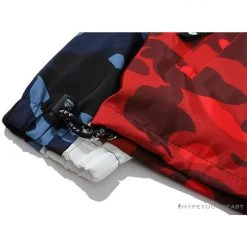 Hypeyourbeast Clothes BAPE X PSG Paris Saint-Germain Camouflage Blue-Red Hoodie