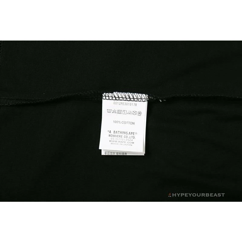 Hypeyourbeast BAPE Blue Ape Head Green Storm Tee Shirt 'BLACK' Clothes 15 Hypeyourbeast BAPE Blue Ape Head Green Storm Tee Shirt 'BLACK' Clothes