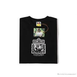 Hypeyourbeast BAPE Baby Milo Sesame Street Plain Tee Shirt 'BLACK' 24 Hypeyourbeast BAPE Baby Milo Sesame Street Plain Tee Shirt 'BLACK'