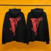 HypeYourBeast Vlone Black Red Serpent Hoodie