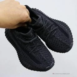 HypeYourBeast Adidas Yeezy Boost 350 V2 'Static Black Reflective' (Infant)