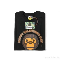 Hypeyourbeast BAPE Baby Milo Valentine's Day Chocolate Tee Shirt 'BLACK' 20 Hypeyourbeast BAPE Baby Milo Valentine's Day Chocolate Tee Shirt 'BLACK'