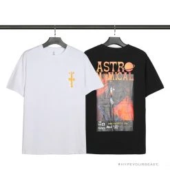 Hypeyourbeast OFF-WHITE Travis Scott Cactus Jack Astronomical Tee Shirt 'BLACK'