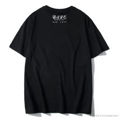 Hypeyourbeast Clothes BAPE NYC New York Limited Purple Camouflage Ape Head Tee Shirt 'BLACK'