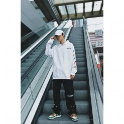 HypeYourBeast Off White Hoodie Embroidered White