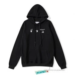 HypeYourBeast Hoodies & Jackets Off-White Green Hoodie - Black