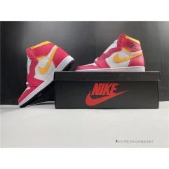 HypeYourBeast Air Jordan 1 Retro High Light Fusion Red