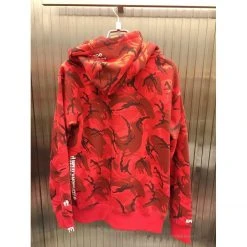 HypeYourBeast Bape Camo Hoodie Red Camouflage