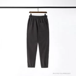 Hypeyourbeast BAPE Classic Ape Head Embroidered Standard Cotton Terry Pants 'DARK GREY'