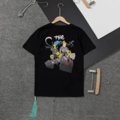 Hypeyourbeast OFF-WHITE The Simpson Tee Shirt 'BLACK'