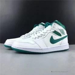 Hypeyourbeast Air Jordan 1 Mid White Mystic Green
