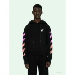 HypeYourBeast Off White Hoodie Black PINK