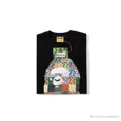Hypeyourbeast BAPE Ape Man Head 28th Anniversary Camouflage Color Block Tee 'BLACK' 26 Hypeyourbeast BAPE Ape Man Head 28th Anniversary Camouflage Color Block Tee 'BLACK'
