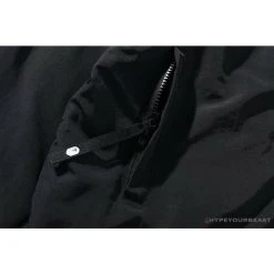Hypeyourbeast BAPE X FCRB Joint Double Zip Camouflage Hoodie 'BLACK' Clothes