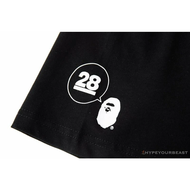 Hypeyourbeast BAPE Ape Man Head 28th Anniversary Camouflage Color Block Tee 'BLACK' 8 Hypeyourbeast BAPE Ape Man Head 28th Anniversary Camouflage Color Block Tee 'BLACK'