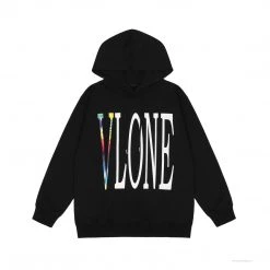 HypeYourBeast Hoodies & Jackets Vlone Hoodie Black Rainbow