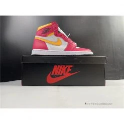 HypeYourBeast Air Jordan 1 Retro High Light Fusion Red