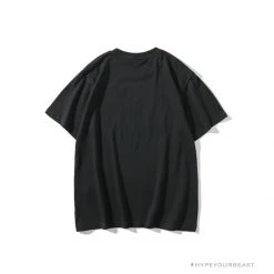 Hypeyourbeast BAPE Messy Letters Upside Down Little Ape Head Tee Shirt 'BLACK'