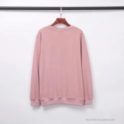 Hypeyourbeast BAPE Classic Ape Head Embroidered Long Sleeve Shirt 'PINK' Clothes