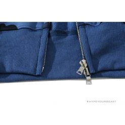 Hypeyourbeast Clothes BAPE Camo Hoodie Shark Head 'NAVY BLUE'