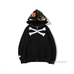 Hypeyourbeast Bape Camo Hoodie Skeleton Cross Camo Clothes