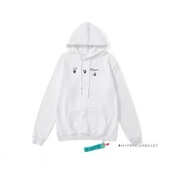 HypeYourBeast Off-White Green Hoodie - White Hoodies & Jackets