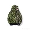 Hypeyourbeast BAPE X UNKLE Camouflage Green Belt Ear Hoodie Clothes