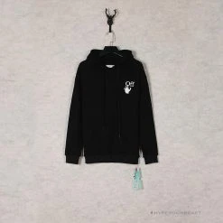 HypeYourBeast Off White Hoodie Skull Black