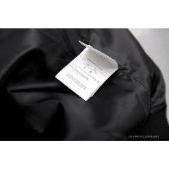 Hypeyourbeast OFF-WHITE 20FW New Logo Hooded Leather Jacket Black Hoodies & Jackets