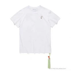 Hypeyourbeast OFF-WHITE Takashi Murakami Chrysanthemum Tee Shirt 'WHITE' T-Shirts