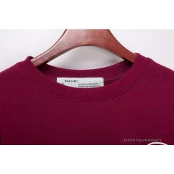 Hypeyourbeast OFF-WHITE Rubber Strip Arrow Long Sleeve Shirt 'WINE RED' Shirts
