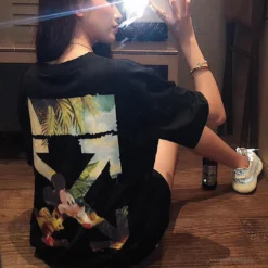 Hypeyourbeast OFF-WHITE Disney Spring X Summer Mickey With Pluto Tee Shirt 'BLACK' T-Shirts 27 Hypeyourbeast OFF-WHITE Disney Spring X Summer Mickey With Pluto Tee Shirt 'BLACK' T-Shirts