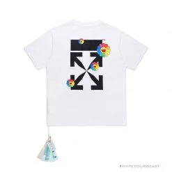 Hypeyourbeast T-Shirts OFF-WHITE Takashi Murakami Sunflower Tee Shirt 'WHITE'