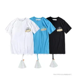 Hypeyourbeast T-Shirts OFF-WHITE Explosive Strip Basic Arrow Tee Shirt 'WHITE'