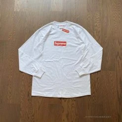 Hypeyourbeast Supreme Long Sleeve Shirt White