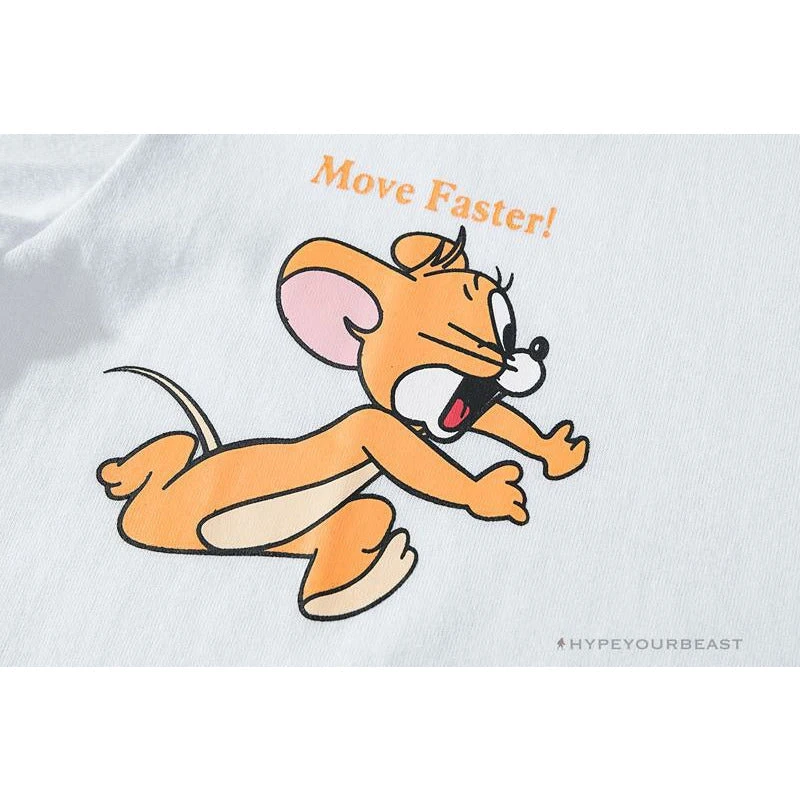 Hypeyourbeast T-Shirts OFF-WHITE Jerry Move Faster Tee Shirt 'WHITE' 4 Hypeyourbeast T-Shirts OFF-WHITE Jerry Move Faster Tee Shirt 'WHITE'