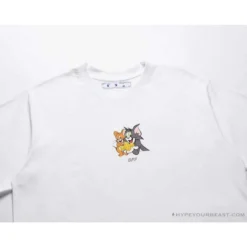 Hypeyourbeast OFF-WHITE Cat And Mouse Tee Shirt 'WHITE' T-Shirts