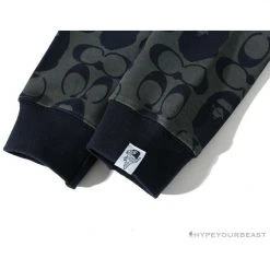 Hypeyourbeast BAPE X COACH Co-Branded Dark-Blue Hoodie Clothes