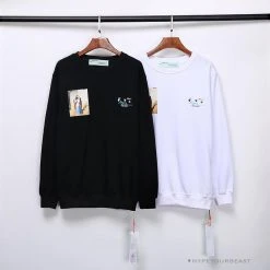 Hypeyourbeast Shirts OFF-WHITE The Kiss Long Sleeve Shirt 'BLACK'