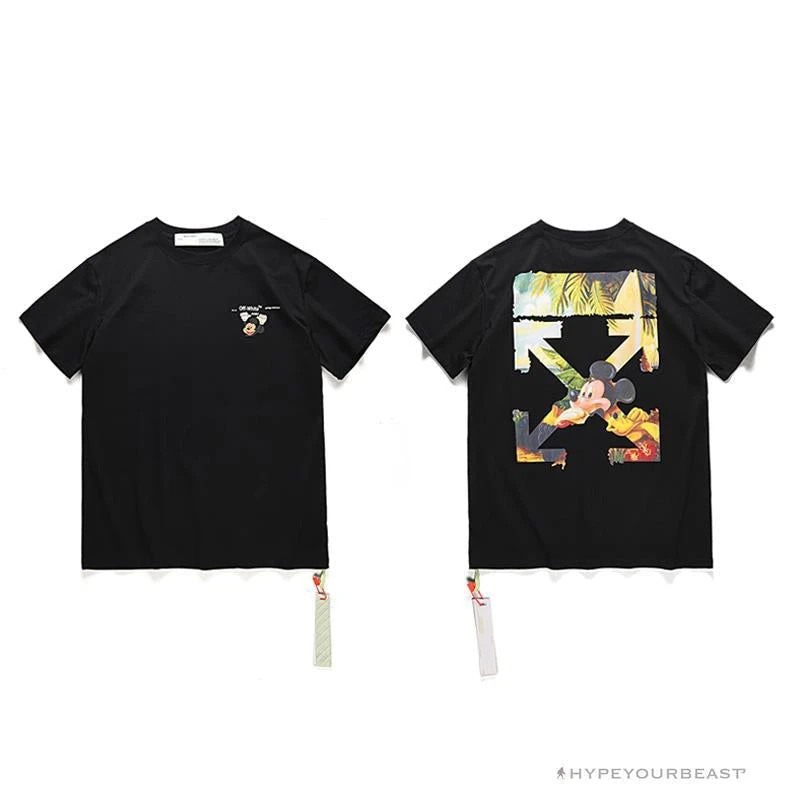 Hypeyourbeast OFF-WHITE Disney Spring X Summer Mickey With Pluto Tee Shirt 'BLACK' T-Shirts 5 Hypeyourbeast OFF-WHITE Disney Spring X Summer Mickey With Pluto Tee Shirt 'BLACK' T-Shirts