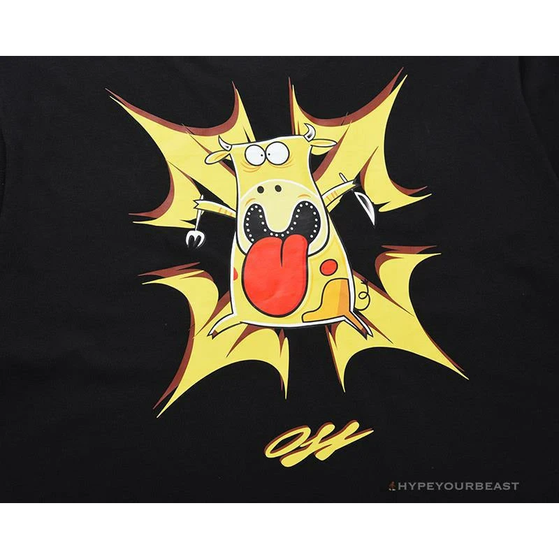 Hypeyourbeast OFF-WHITE Dimensional Arrow Angry Calf Tee Shirt 'BLACK' 15 Hypeyourbeast OFF-WHITE Dimensional Arrow Angry Calf Tee Shirt 'BLACK'