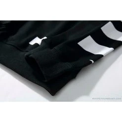 Hypeyourbeast Shirts OFF-WHITE Classic Basic Cotton Terry Round Long Sleeve Shirt 'BLACK'