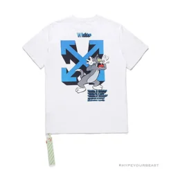 Hypeyourbeast OFF-WHITE Tom And Jerry Loose Tee Shirt 'WHITE' T-Shirts