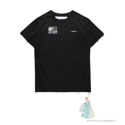 Hypeyourbeast OFF-WHITE New Limited Religious Tee Shirt 'BLACK'