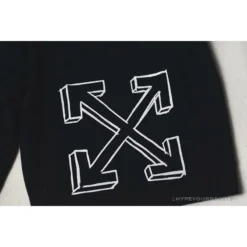 Hypeyourbeast Pants OFF-WHITE Dimensional Sketch Shorts 'BLACK'